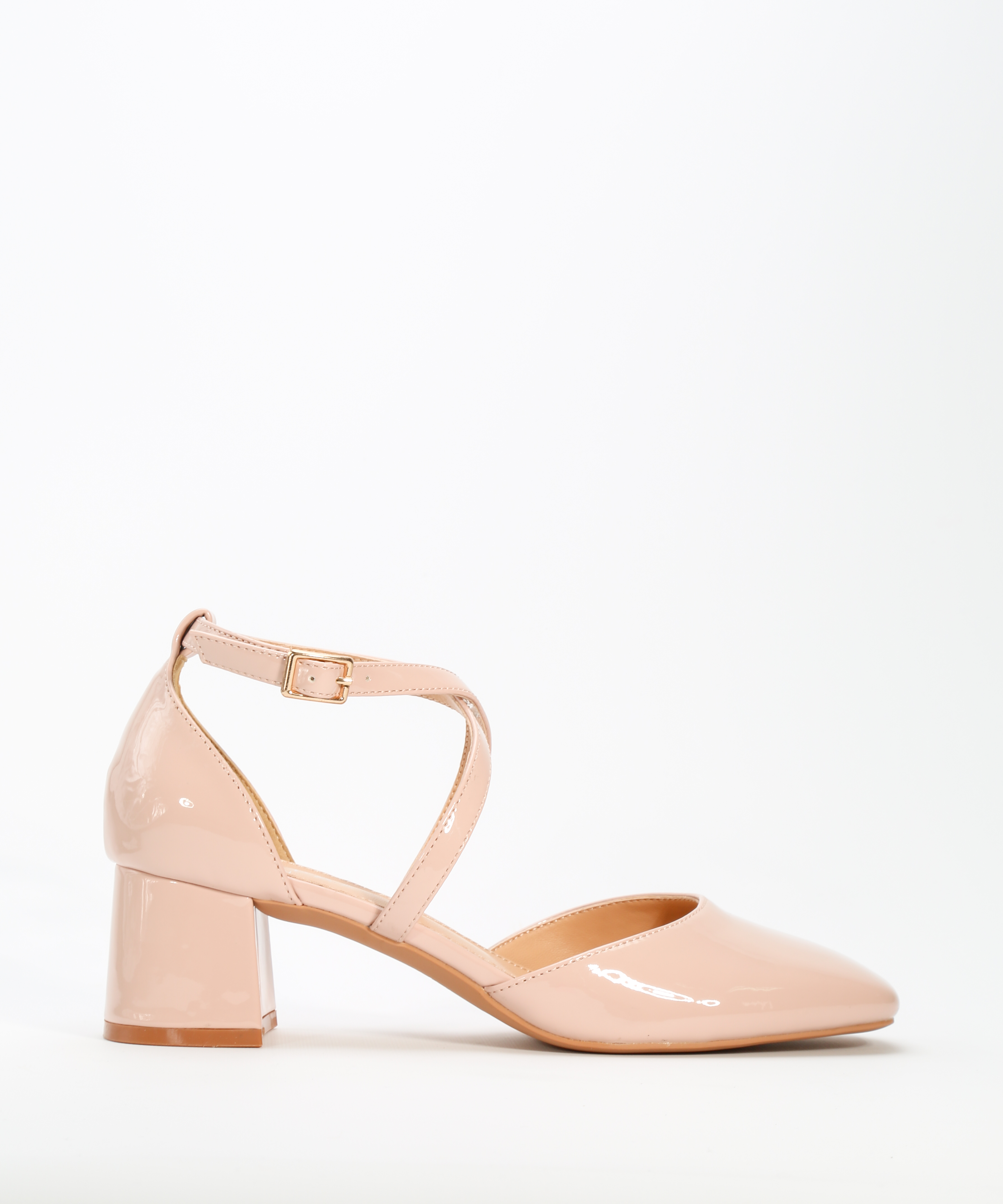 Sapatos salto tiras cruzadas image number null